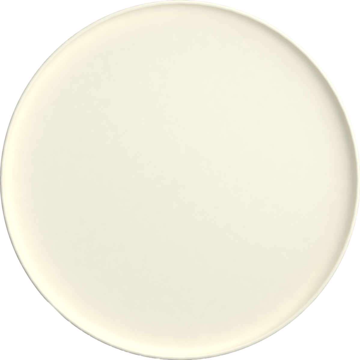 Purity flat coup tallrik rak kant stapelbar Ø25cm