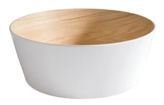 Frida Skål Vit/Trämönstrad Melamin Ø26,5cm
H10,5cm 3,4L
