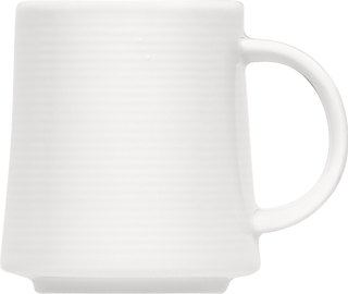 6200 Mugg Stapelbar Vit Konisk 26cl