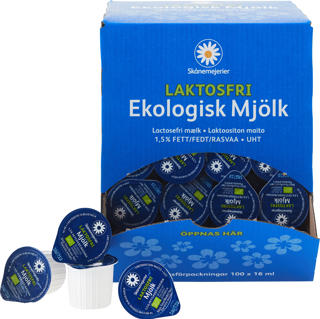 Kaffemjölk 1,5% Portion Laktosfri Ekologisk
