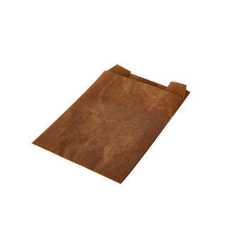 Planpåse invik Snacks 80/40x110mm brun