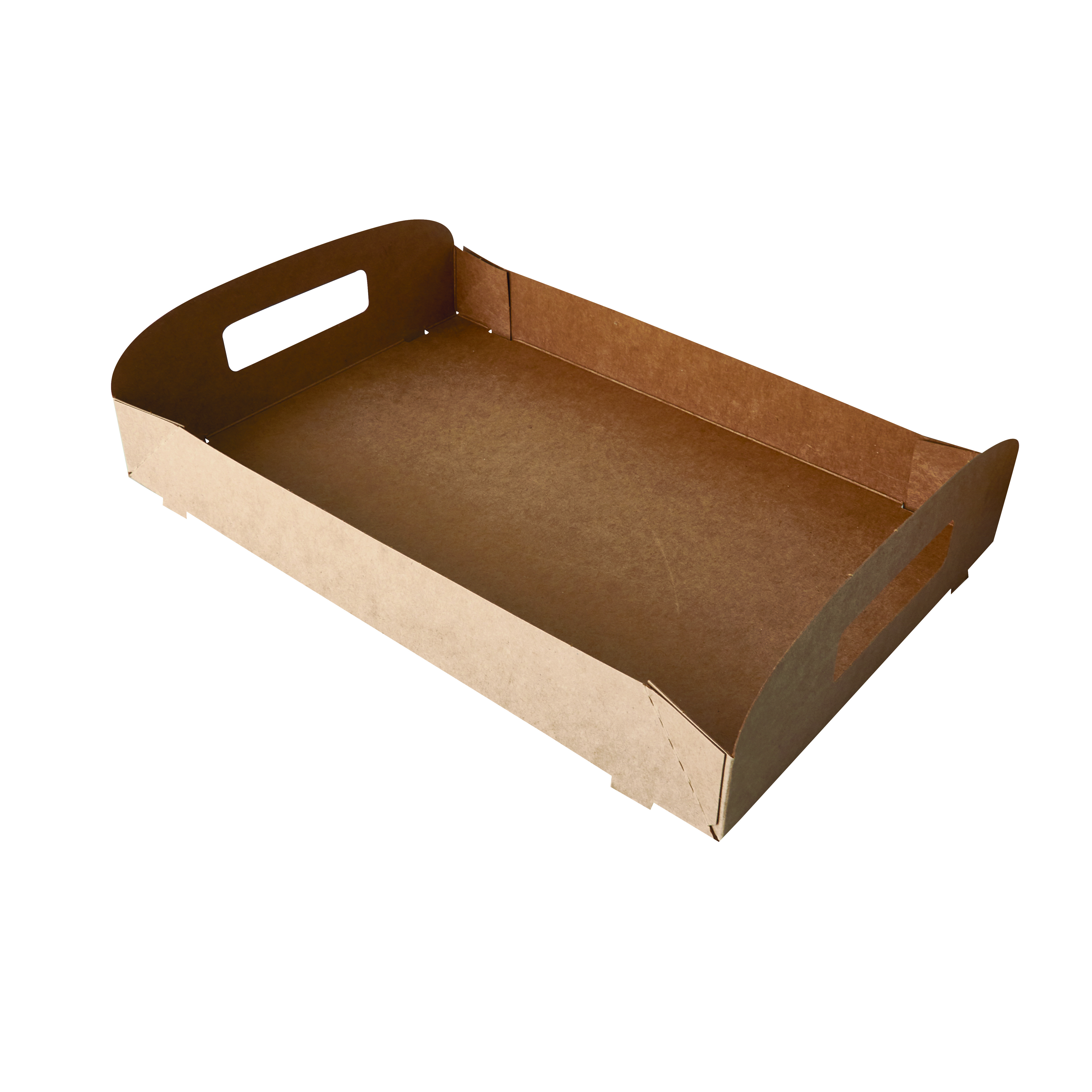 Bricka kartong 35x24x4,5cm brun 100% Fair