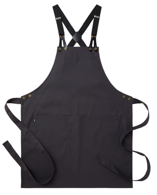 Bröstlappsförkläde 4078 mörkgrå 75x90 cm