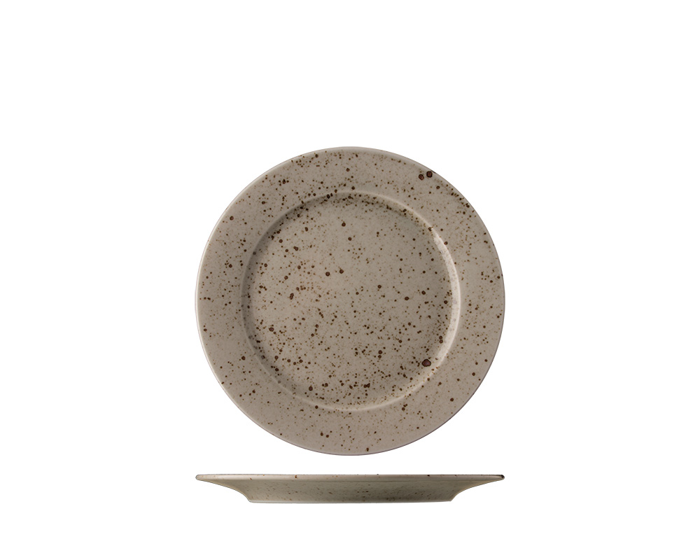 Lifestyle tallrik flat natural Ø17cm