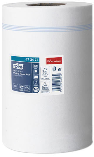 Avtorkningspapper M3 2-lags Reflex
Plus Centrummatad Vit