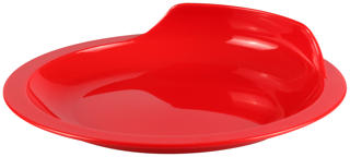 Funktionstallrik röd Ø24 PET