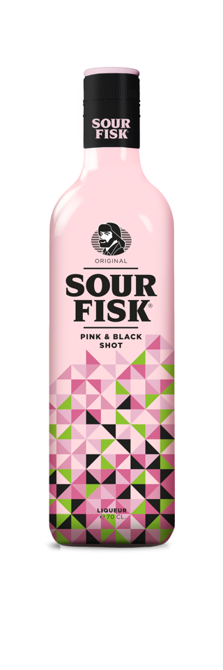 Sour Fisk Pink & Black
