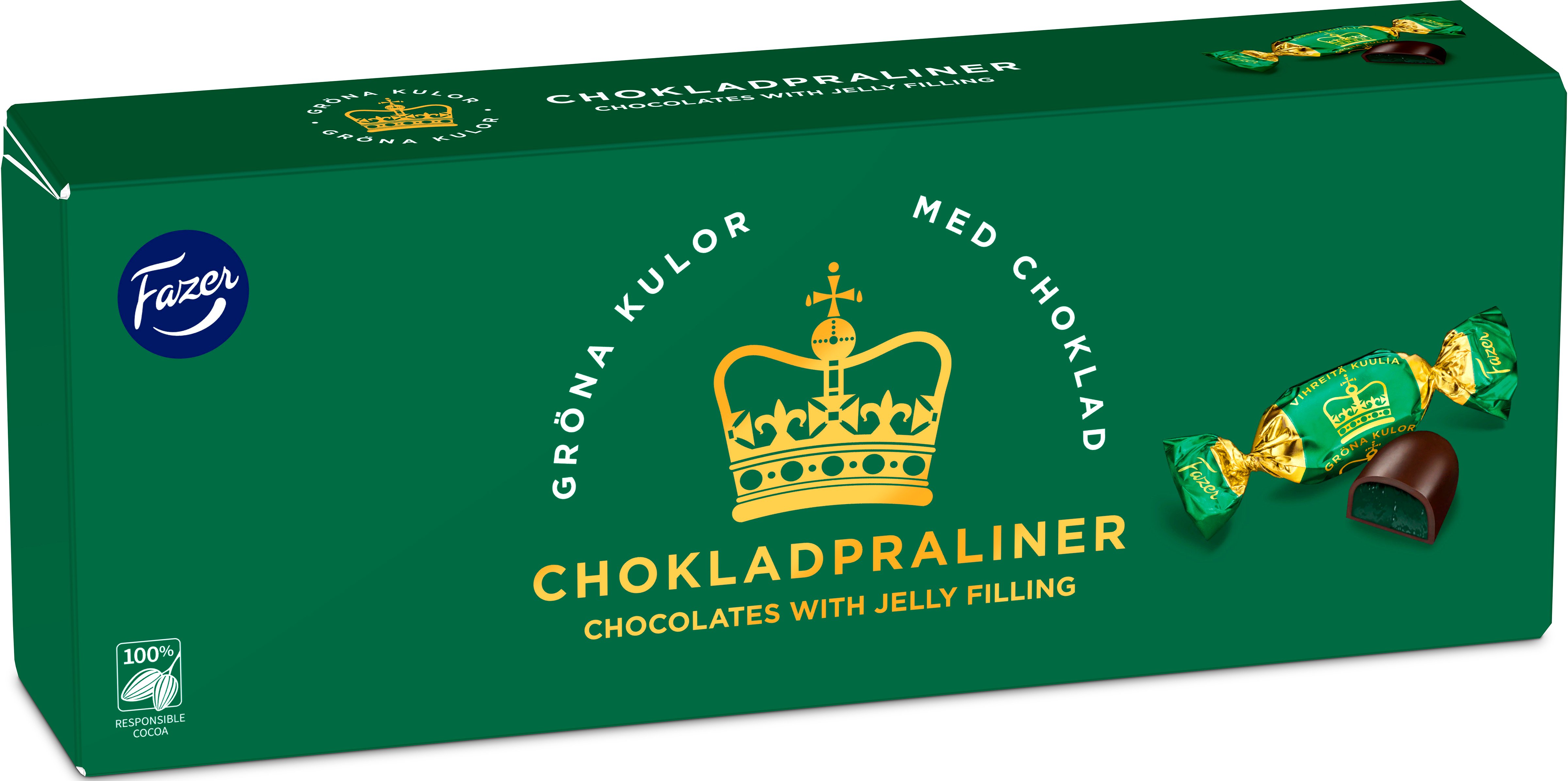 Gröna kulor Chokladpralin