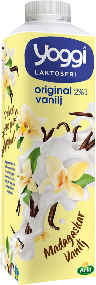 Yoggi Madagaskar Vanilj 2,0% Laktosfri