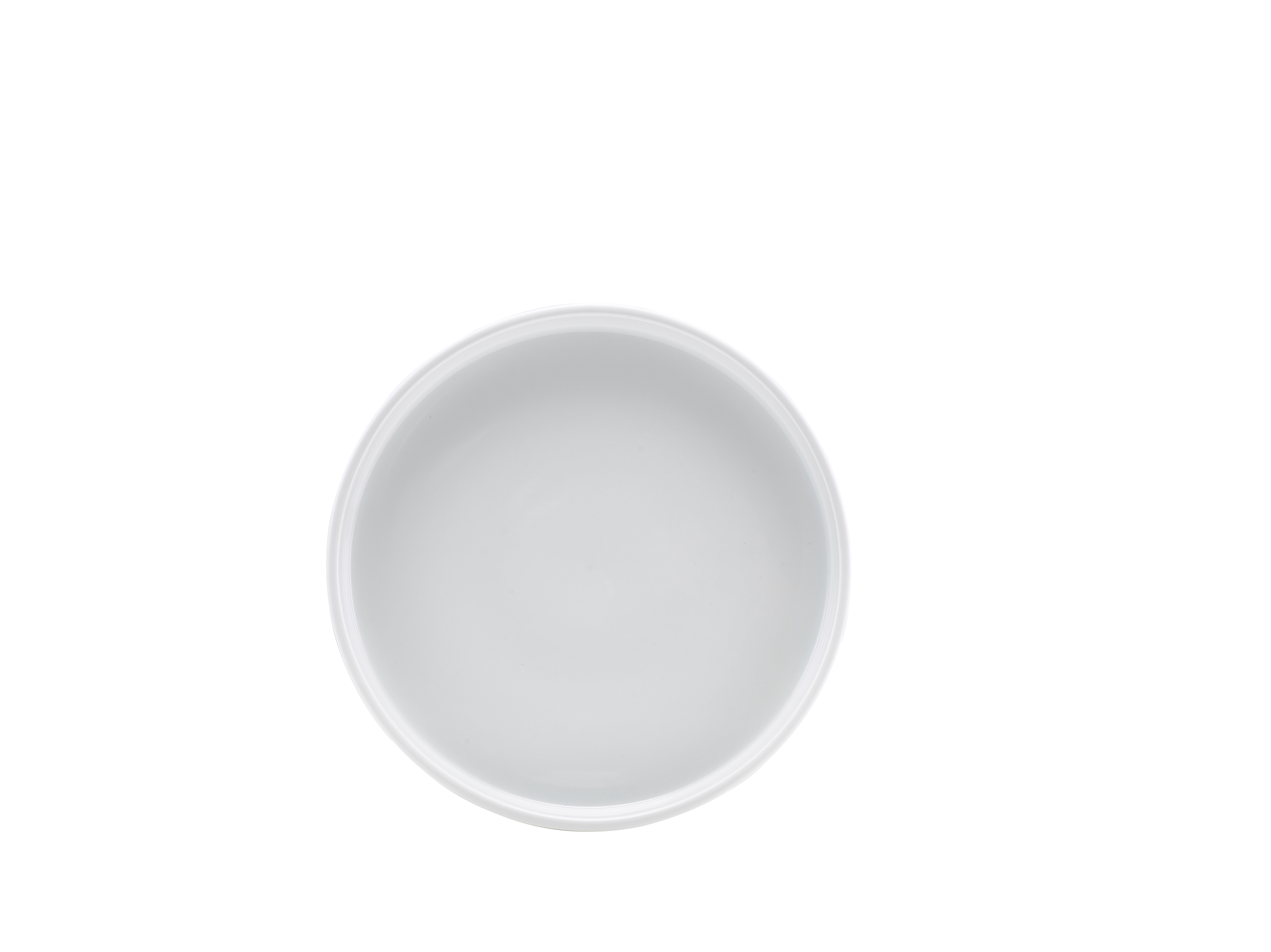 Tallrik Flat Hög Kant Vit Ø21cm
