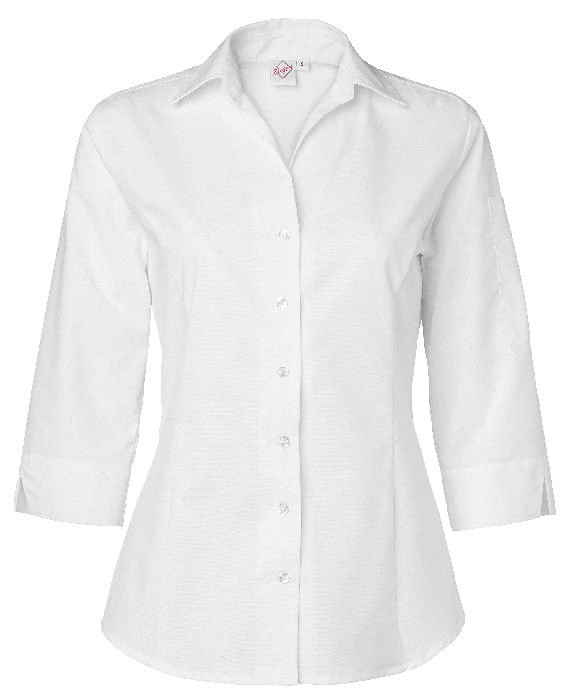 Skjorta 3/4 ärm 1228 dam vit L