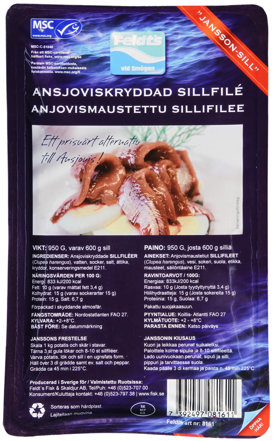 Sillfile ansjov kry MSC