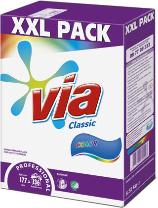 Tvättmedel pulver kulör Professional 8,32kg