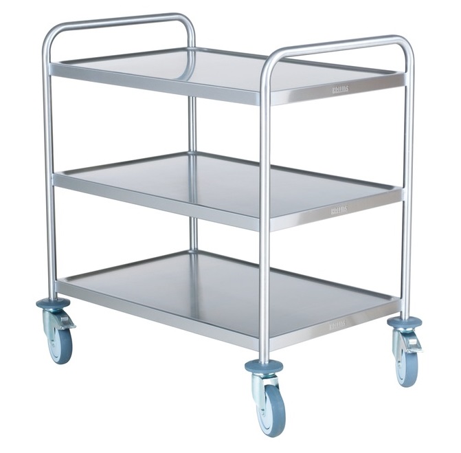 Storköksvagn 3 hyllor rostfri 107x57x90cm