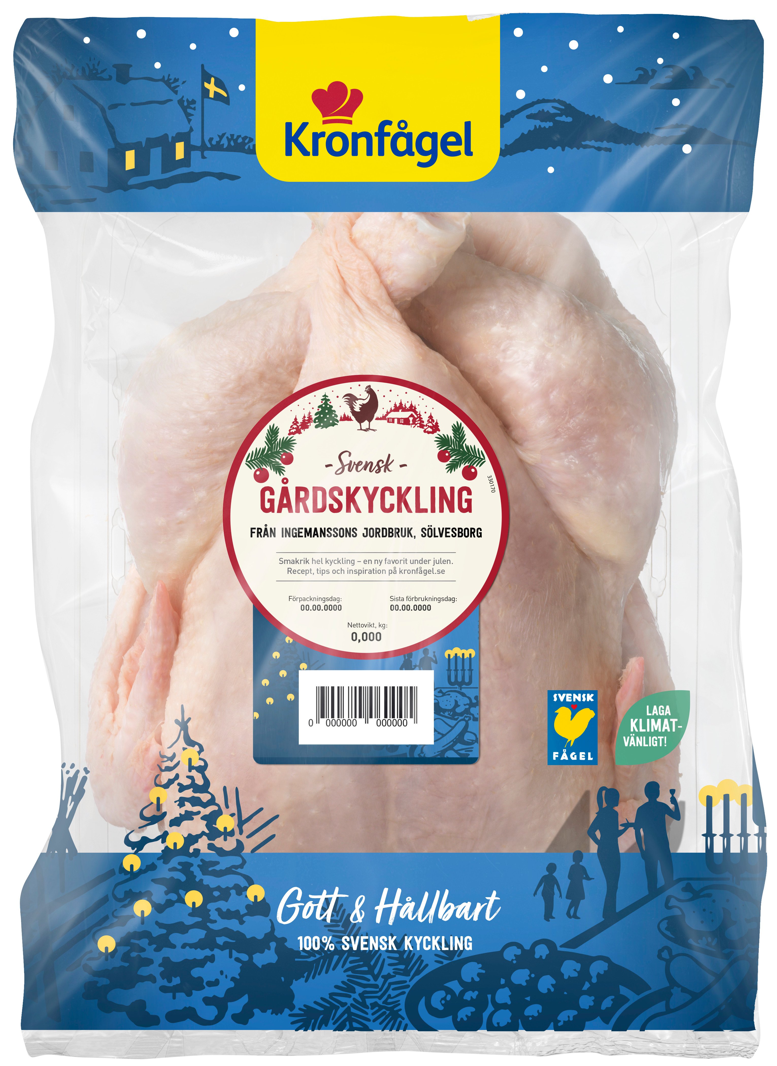 Gårdskyckling Hel ca 1,2kg