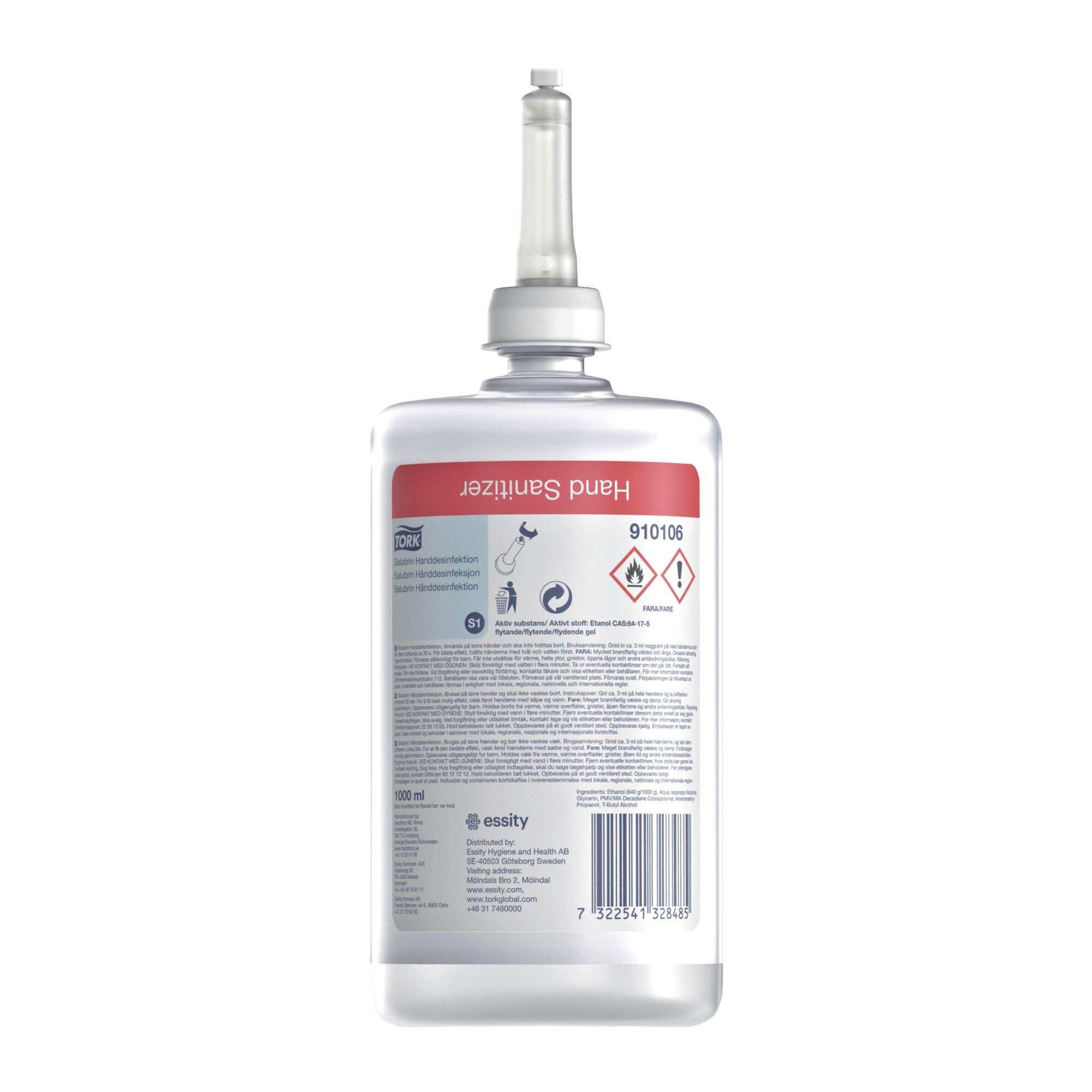 Handdesinfektion S1 gel 70% Salubrin 1000ml