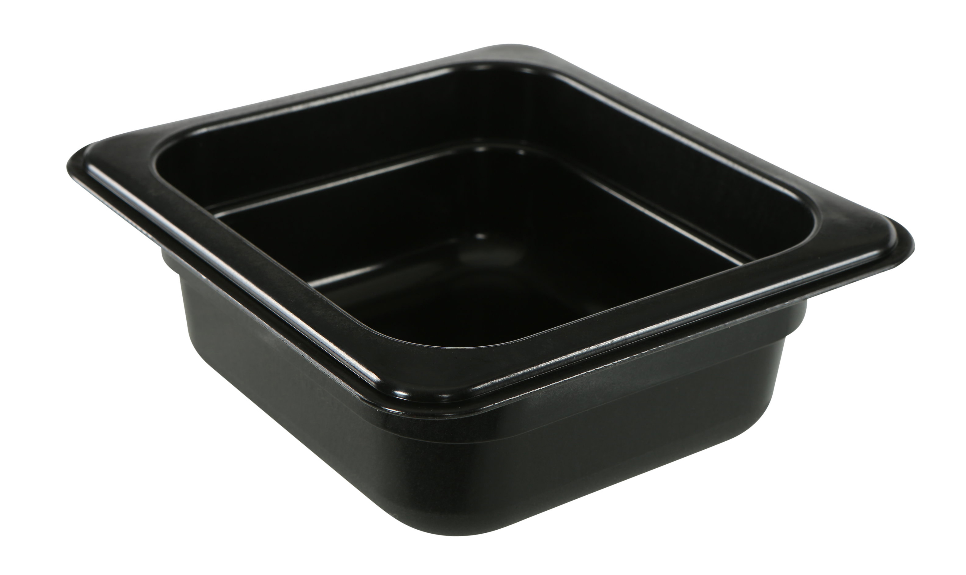 Kantin Polypropylen Svart GN 1/6x65mm