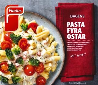 Dagens Pasta Fyra Ostar