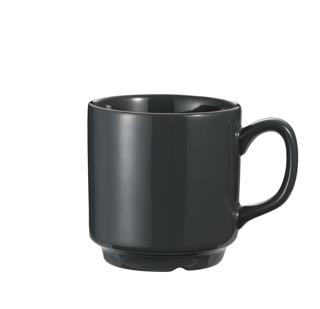 Budget Mugg mörkgrå stapelbar porslin 24 cl