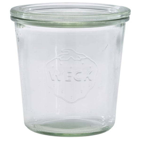 Glasburk med lock 58cl Ø10cm h10,5cm