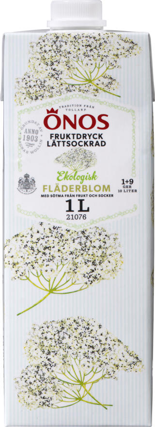 Fruktdryck Fläder Lättsockrad 1+9 EKO