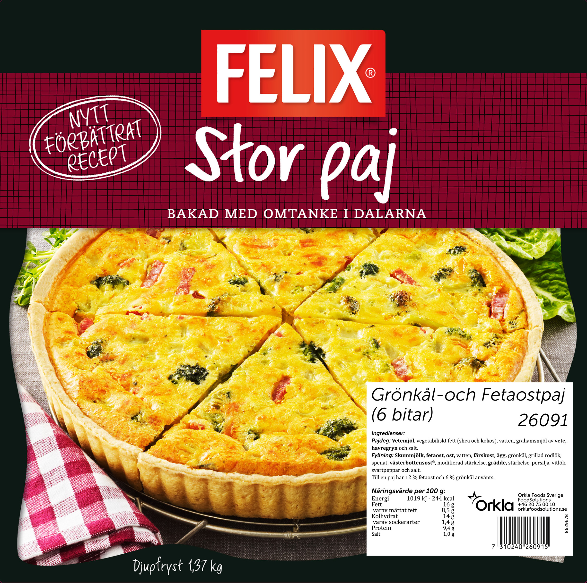 Grönkål & Fetaostpaj