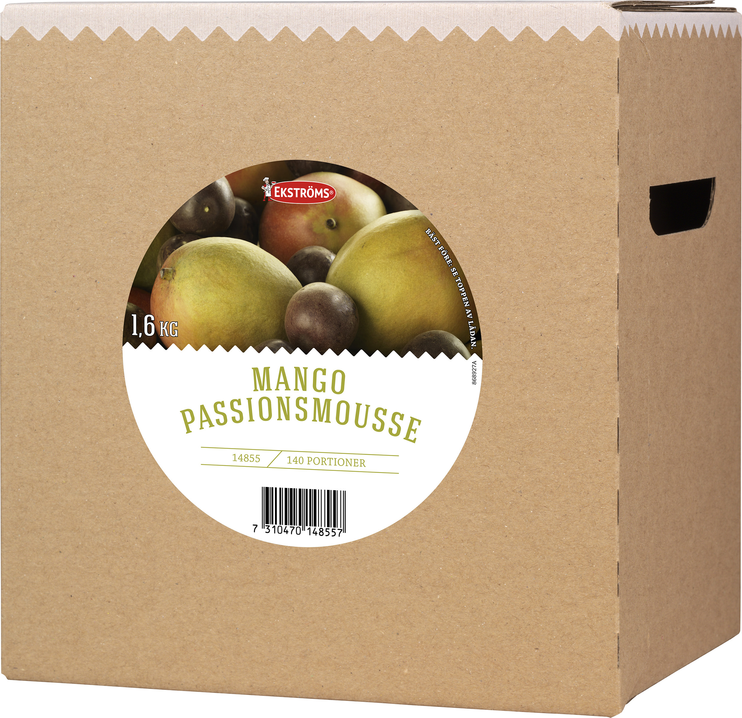 Mangopassionsmousse 140 portioner