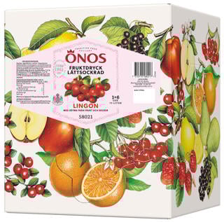 Måltidsdryck Lingon 1+6 Bag in Box