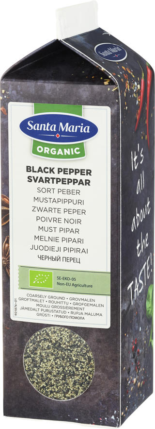 Svartpeppar Grovmalen EKO