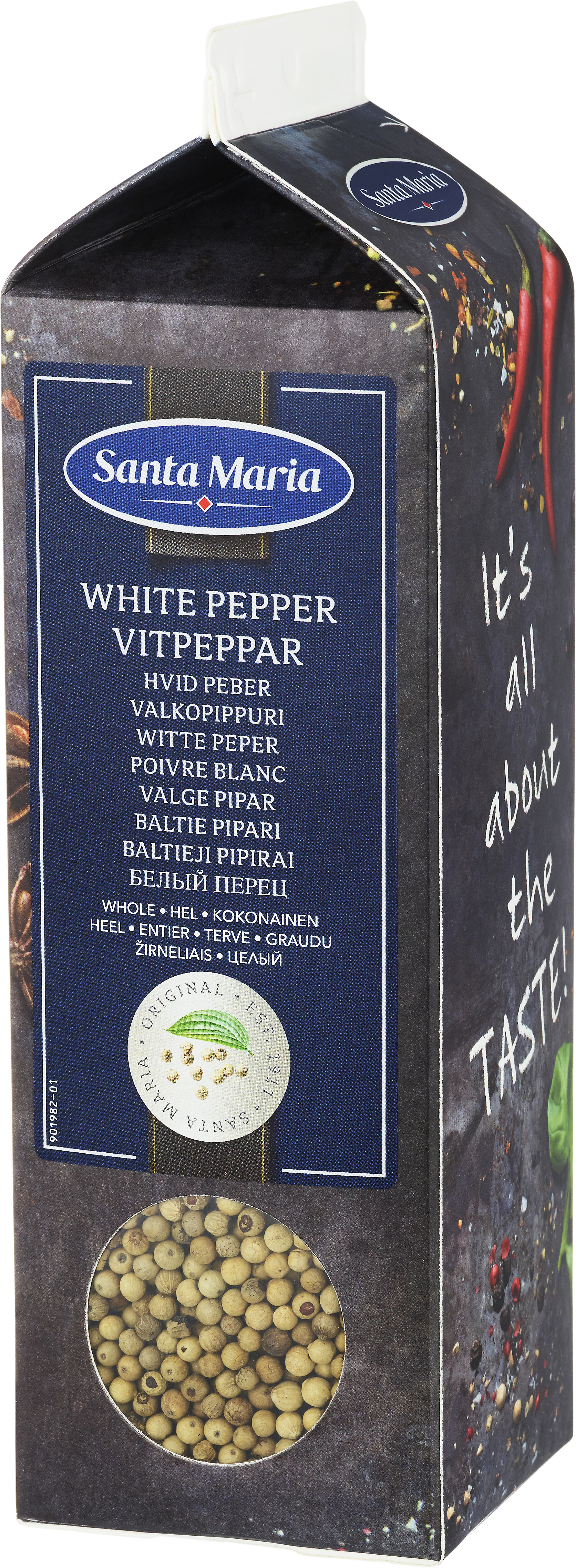 Vitpeppar Hel