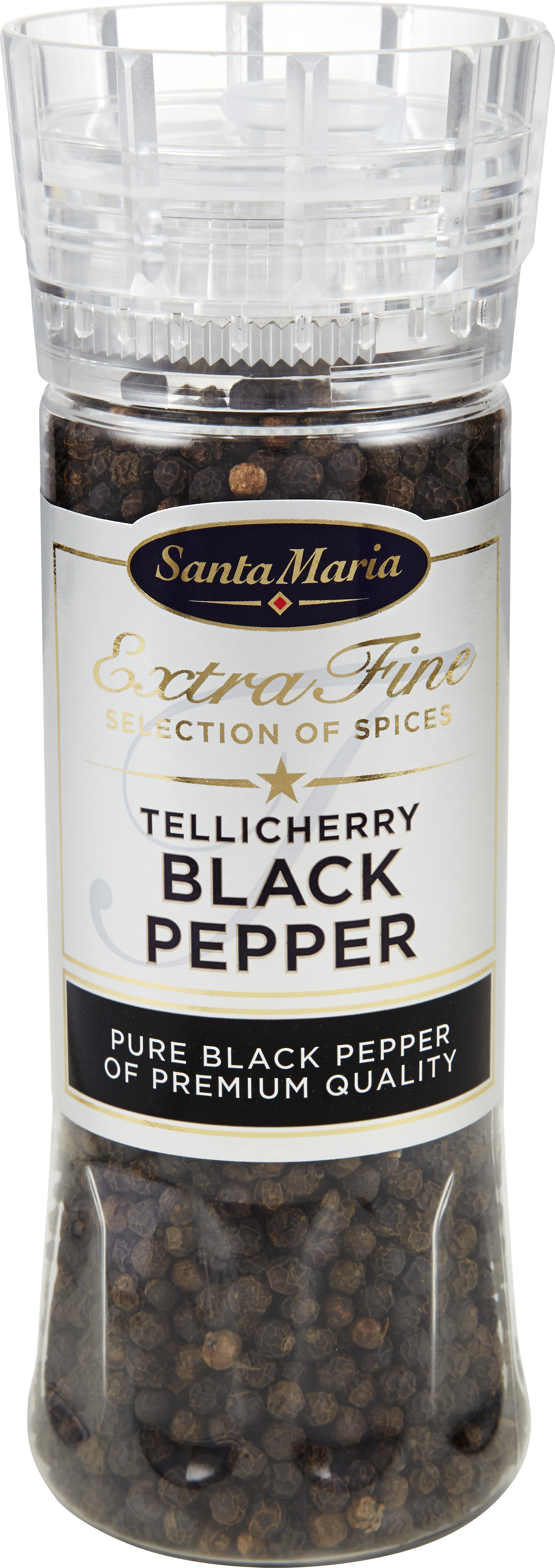 Tellicherry Svartpeppar i Kvarn