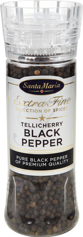 Tellicherry Svartpeppar i Kvarn