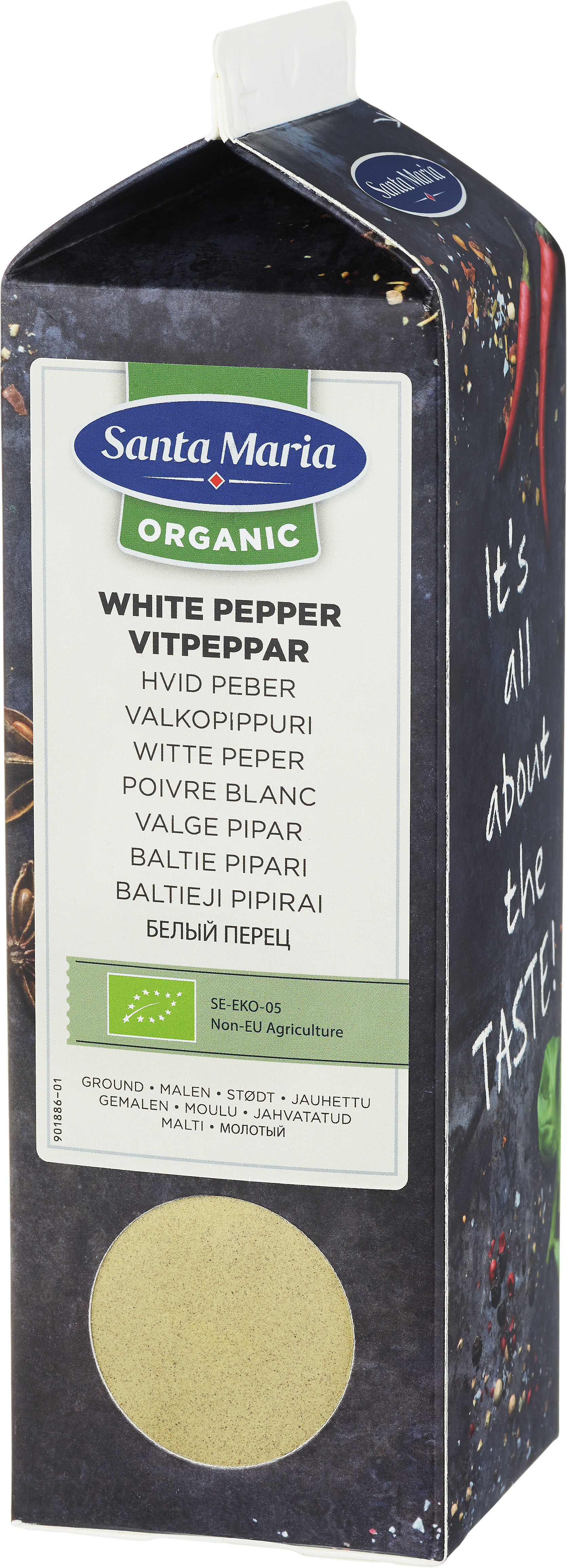 Vitpeppar malen EKO