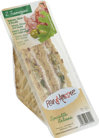 Trekantmacka Salami, Oliver & Ruccola