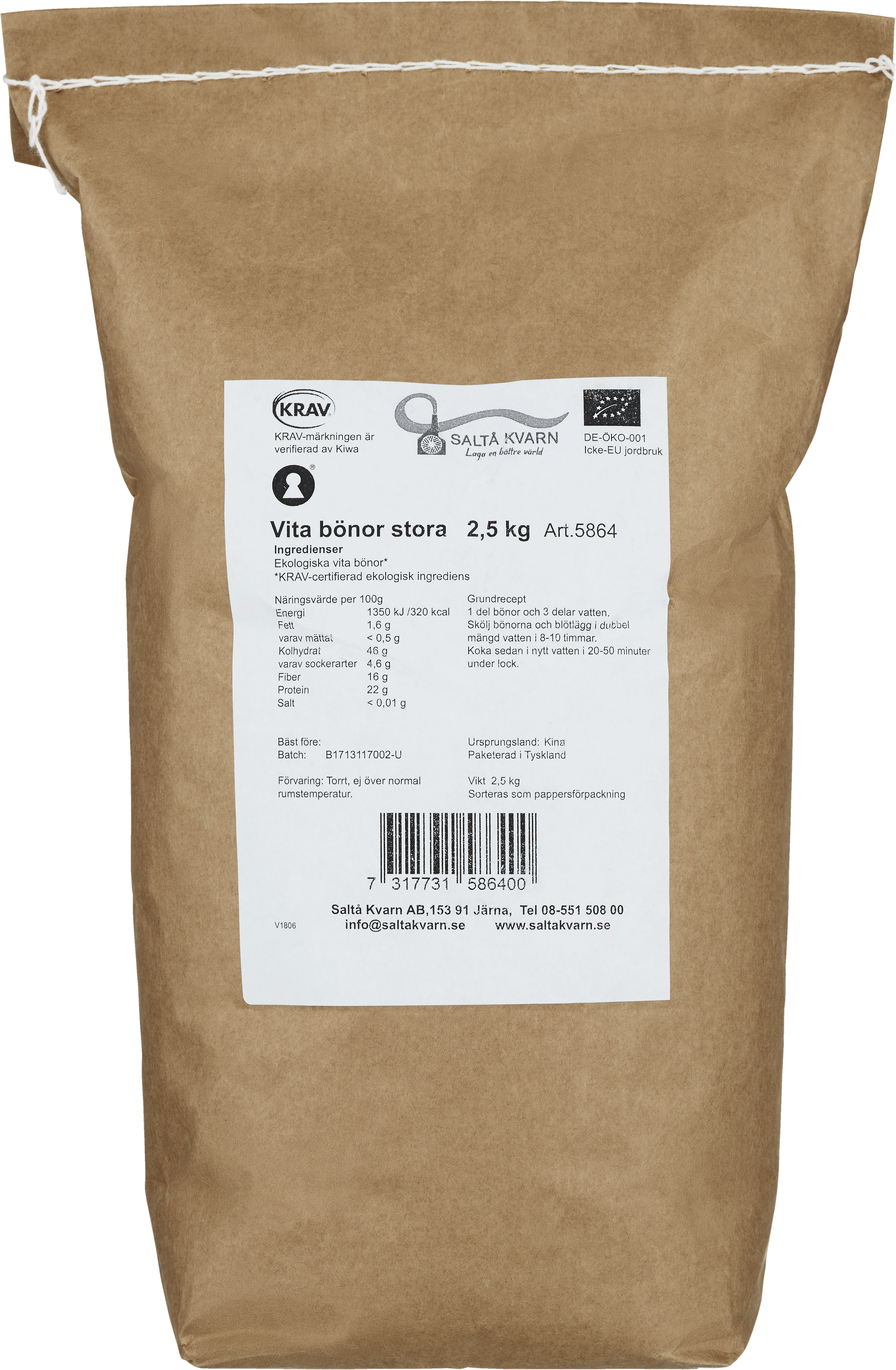 Vita bönor Stora KRAV