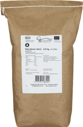 Vita bönor Stora KRAV