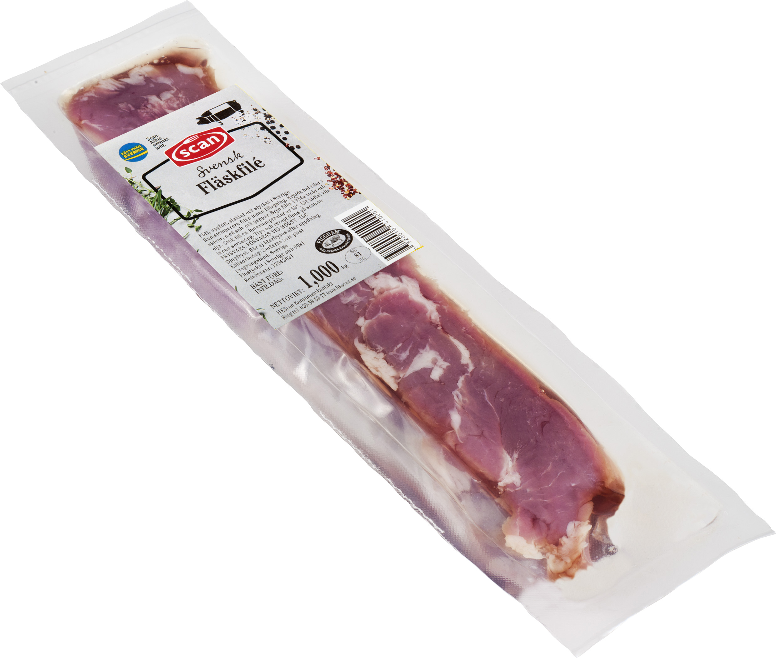 Fläskfilé Hel med Sträng Sverige