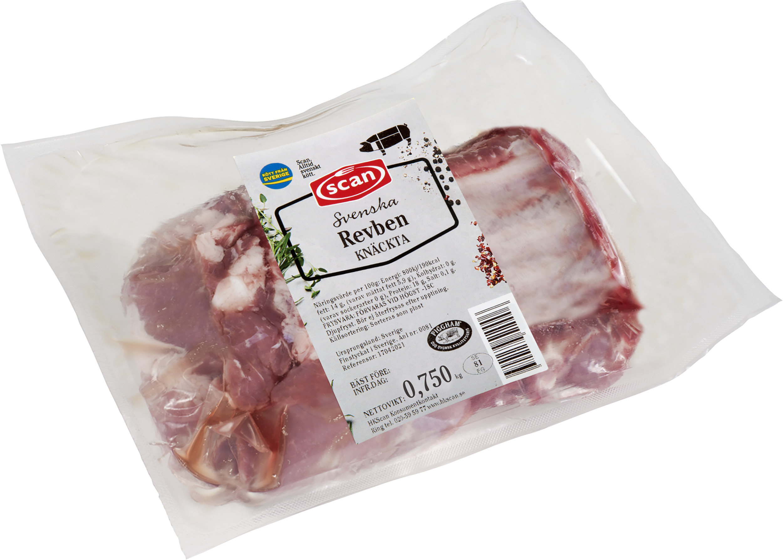 Revbensspjäll Tjocka Knäckta