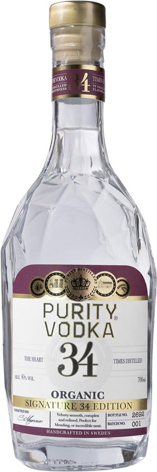 Purity Vodka Signature 34 Edition Organic EKO