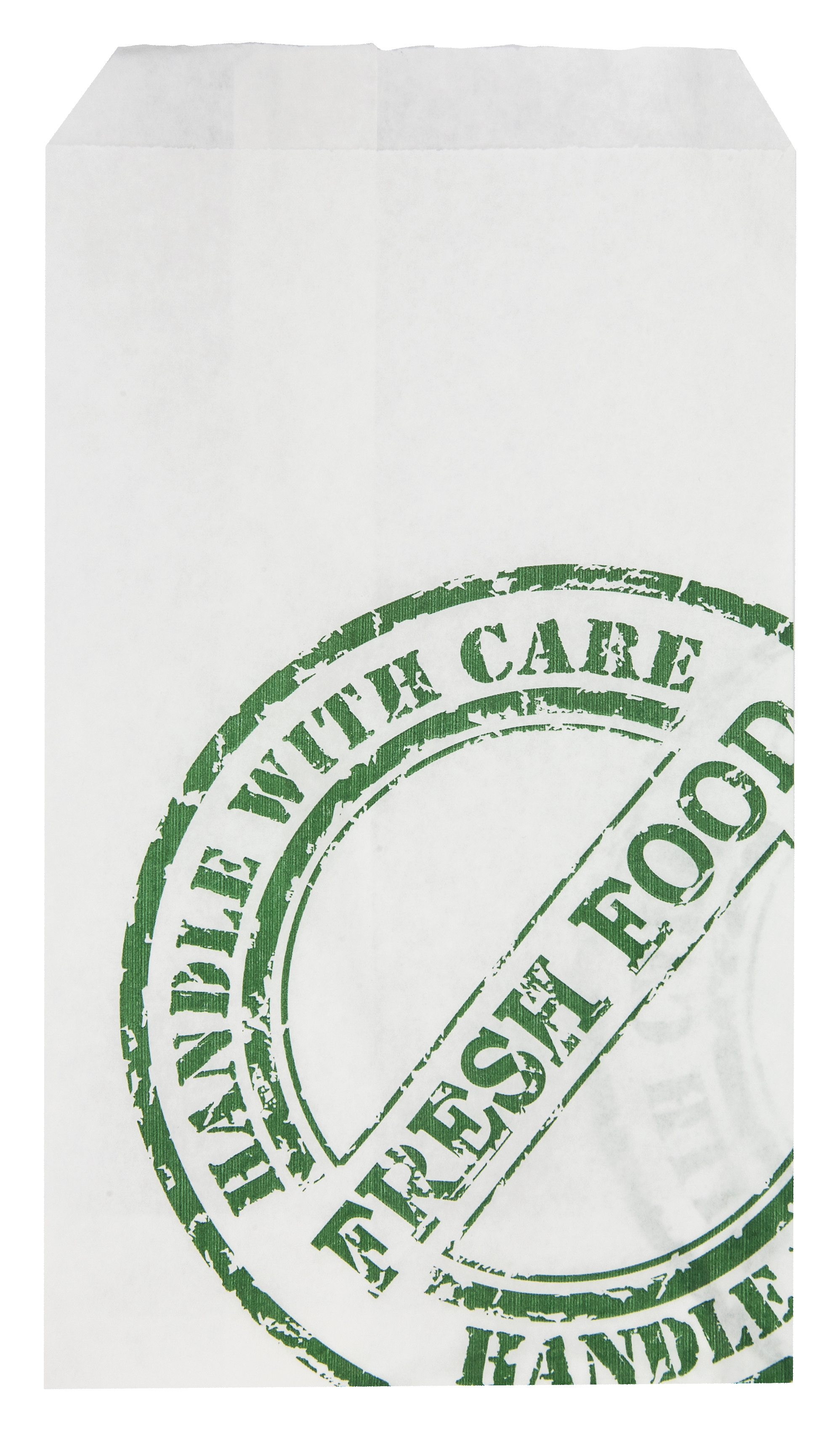 Korvficka påse 10,3x17,5cm vit med tryck