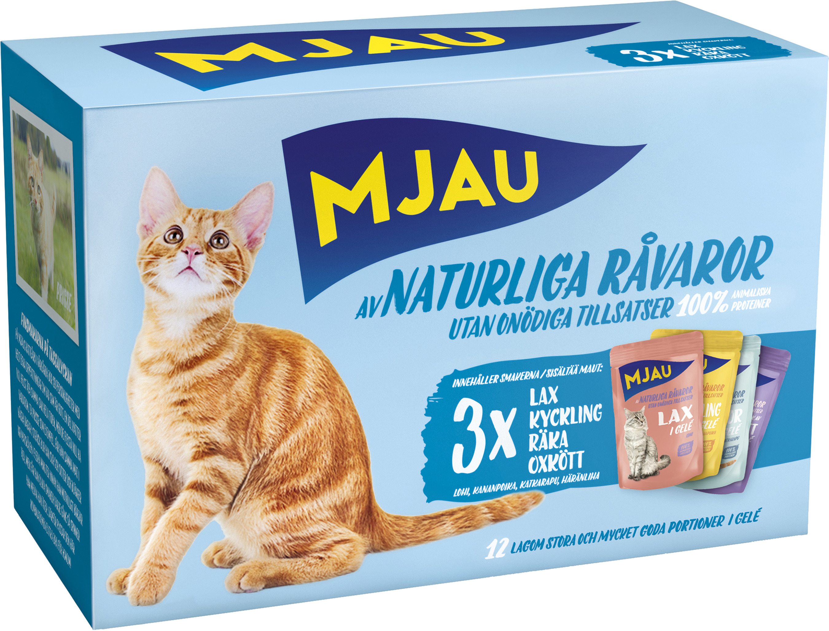 Kattmat Våtfoder Multibox Kött & Fisk i Gelé
