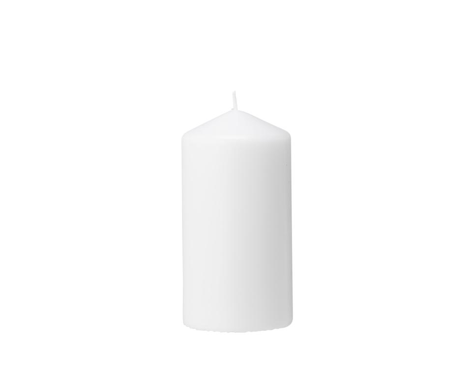 Blockljus paraffin 60h 150x80mm vit