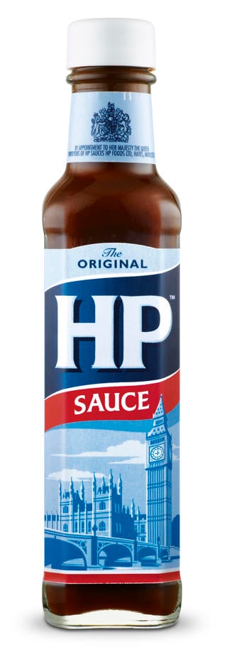 HP Sauce glasflaska