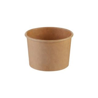 Bägare kartong+PE deli/glass 120/140ml
Ø74/61x49mm brun