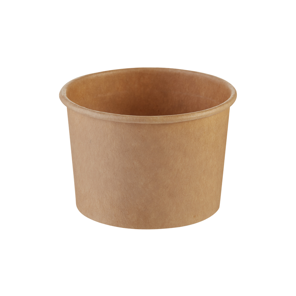 Bägare Kartong+PE deli/glass 150ml Ø90/70x48mm
brun