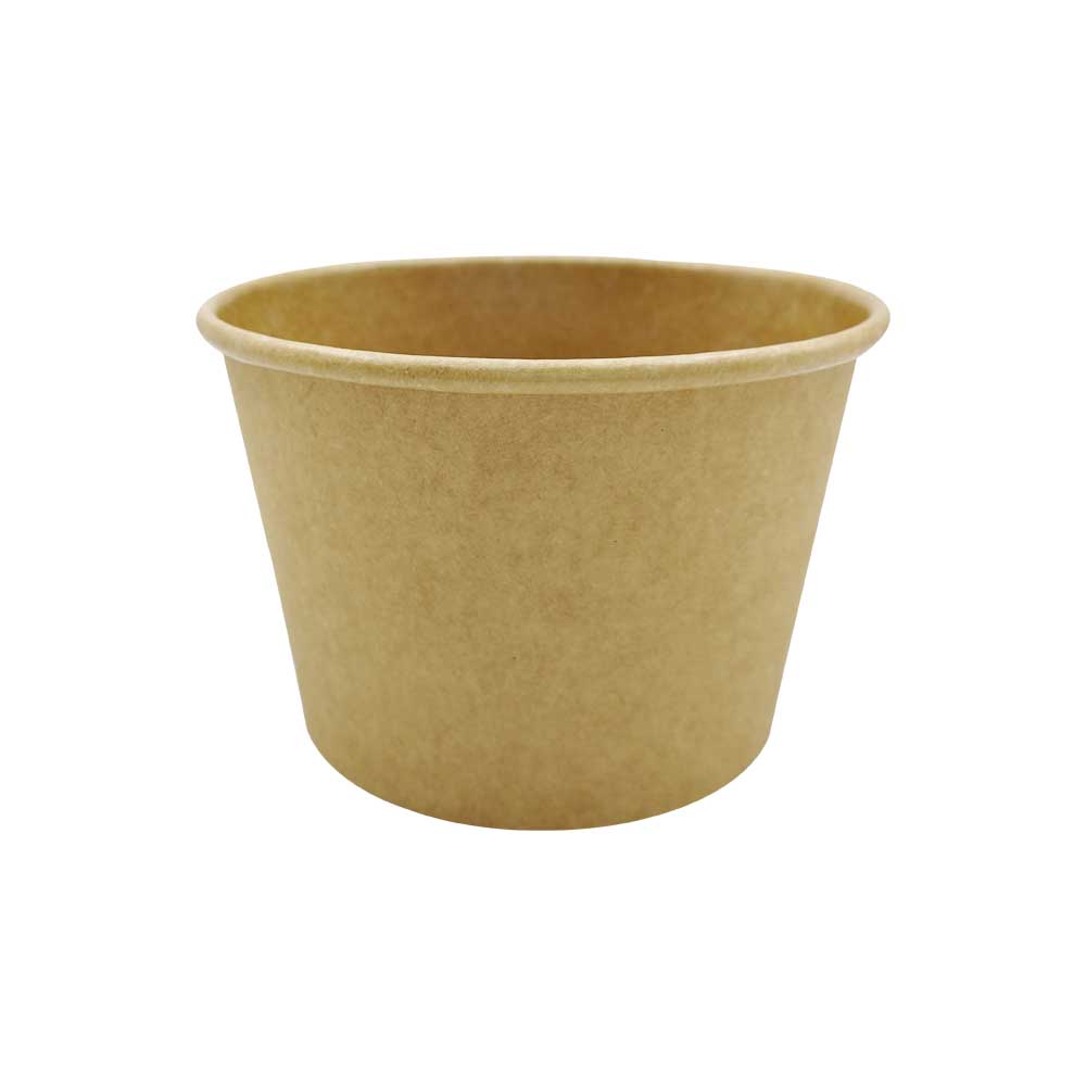 Delibägare Kartong+PE  230ml Ø90/80x64mm
Brun