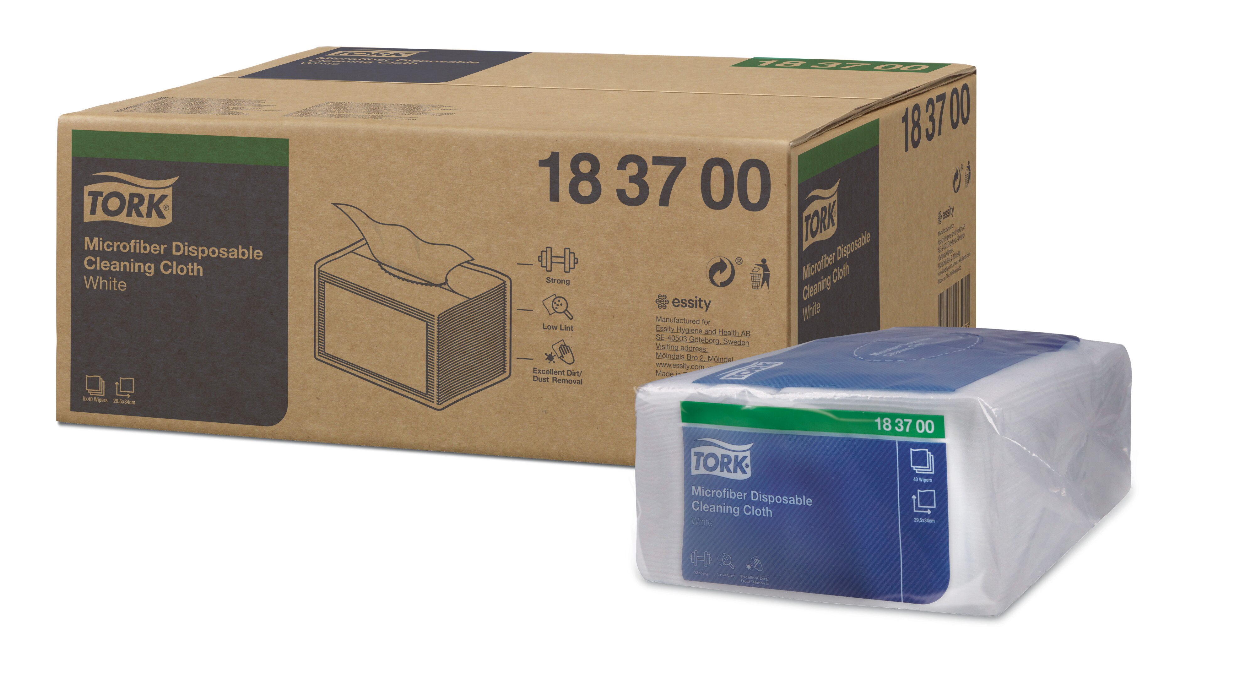 Rengöringsduk mikrofiber engångsbruk 29,5x34cm