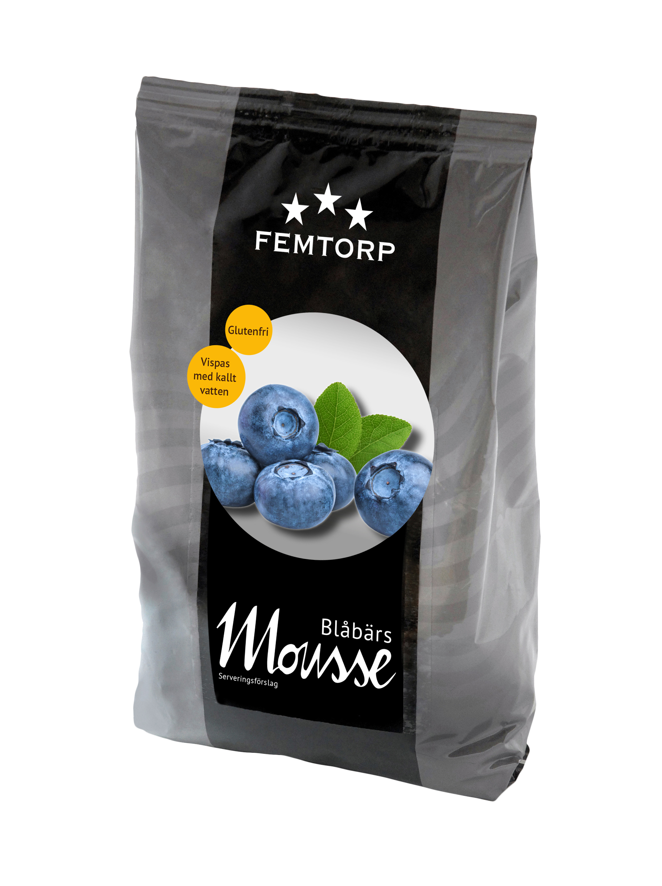 Blåbärsmousse