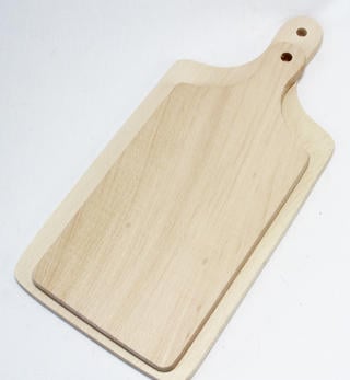 Skärbräda bok med handtag 42x19,5x1,7cm