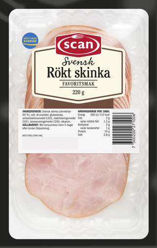 Skinka Rökt Skivad